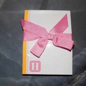 Hallmark H Monogram Stationery/Note Pad 150 Sheets NEW